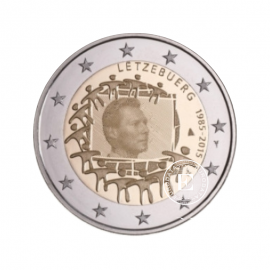 2 Eur coin The 30th anniversary of the EU flag, Luxemburg 2015