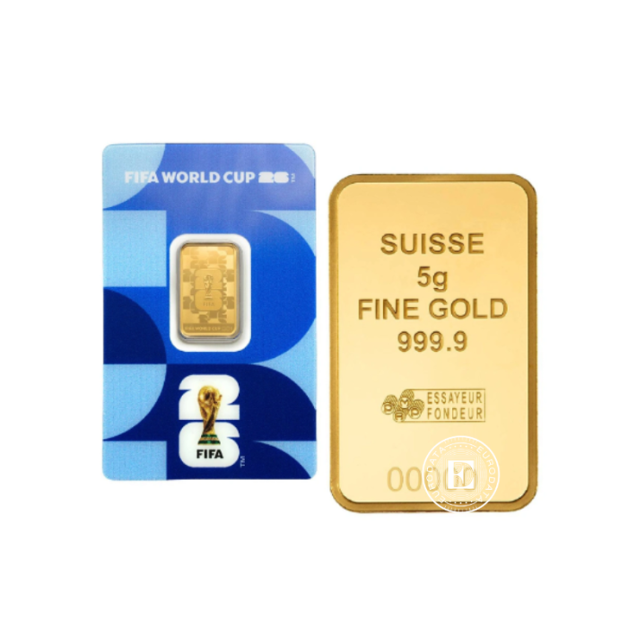 5 g gold bar  FIFA World Cup, PAMP 999.9
