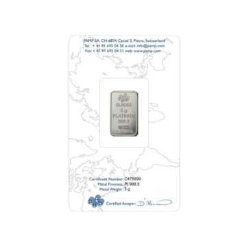 5 g platinos luitas Fortūna, PAMP 999.5