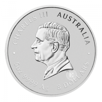 5 oz (155.50 g) sidabrinė moneta Lunar III - Arklio metai, Australija 2026