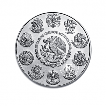 5 oz (155.50 g) sidabrinė moneta Laisvės angelas, Meksika 2021
