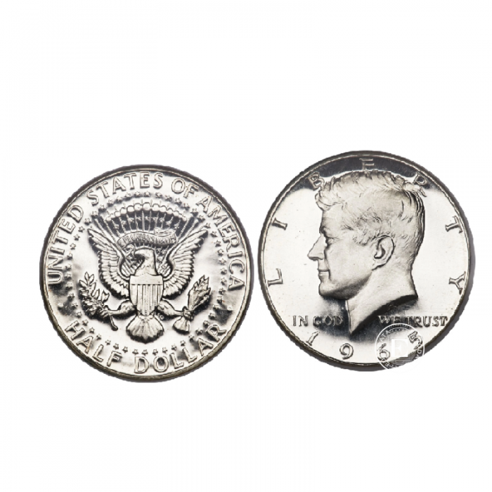 50 centų (4.6 g) pièce d'argent  USA Half dollar, USA (random year)