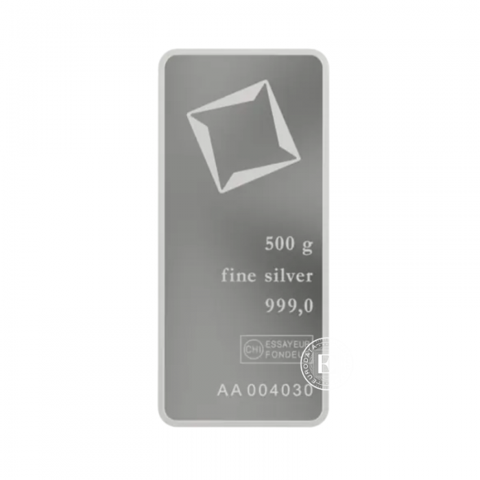 500 g Silberbarren Valcambi 999.0  (minted)