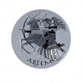 1 oz (31.10 g) silver coin Gods of Olympus - Artemis, Tuvalu 2023
