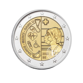 2 Eur coin Health care - Covid, Belgium 2022
