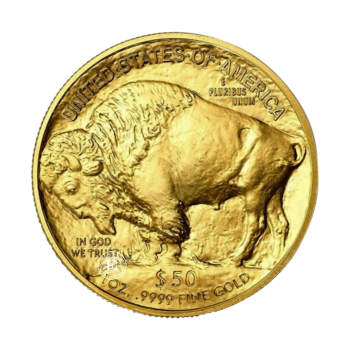 1 oz (31.10 g) auksinė moneta Buivolas, JAV (atsitiktiniai metai)