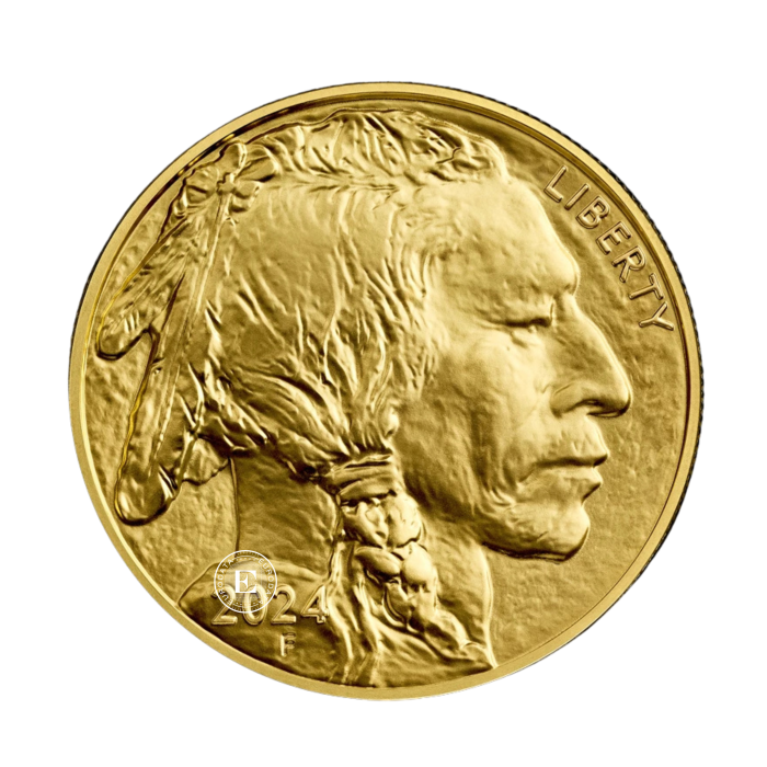 1 oz (31.10 g) auksinė moneta Buivolas, JAV (atsitiktiniai metai)