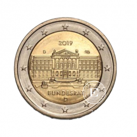2 Eur moneta 70-lecie Bundesratu - D, Niemcy 2019