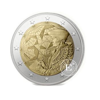 2 Eur coin The 35th anniversary of the Erasmus program, France 2022