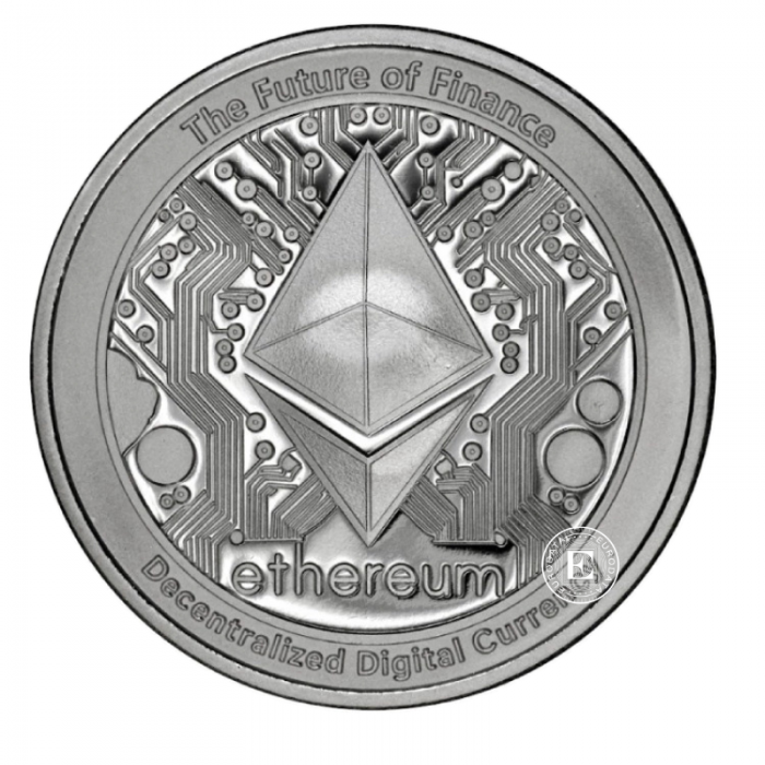 1 oz (31.10 g) sidabrinė moneta Ethereum, Niujė 2025