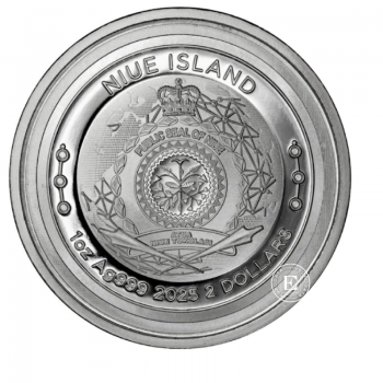 1 oz (31.10 g) pièce d'argent Ethereum, Niue 2025