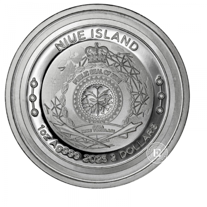 1 oz (31.10 g) sidabrinė moneta Ethereum, Niujė 2025