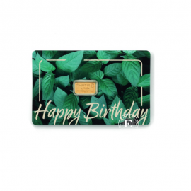 1 g investicinio aukso luitas Happy birthday, C.Hafner 999.9