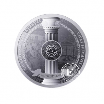 1 oz (31.10 g) sidabrinė moneta Vivat Humanitas, Niujė 2023