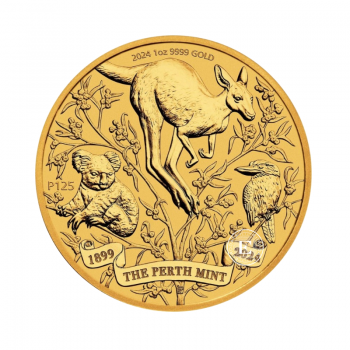 1 oz (31.10 g) złota moneta The Perth Mint’s 125th Anniversary, Australia 2024
