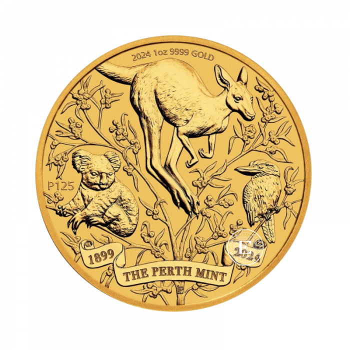 1 oz (31.10 g) złota moneta The Perth Mint’s 125th Anniversary, Australia 2024