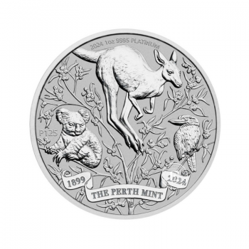 1 oz (31.10 g) platininė moneta Perth Mint 125-osios metinės, Australija 2024