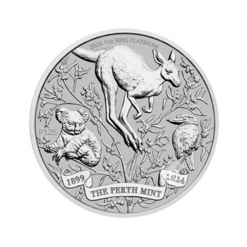 1 oz (31.10 g) pièce d'platine The Perth Mint’s 125th Anniversary, Australie 2024