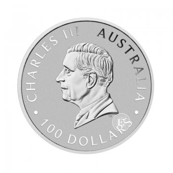 1 oz (31.10 g) platininė moneta Perth Mint 125-osios metinės, Australija 2024