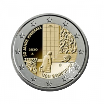 2 Eur moneta Kanclerio Vilio Branto vizito į Varšuvą 50-osios metinės - A, Vokietija 2020