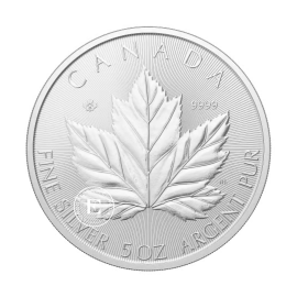 5 oz (155.50 g) sidabrinė moneta Klevo lapas, Kanada 2026