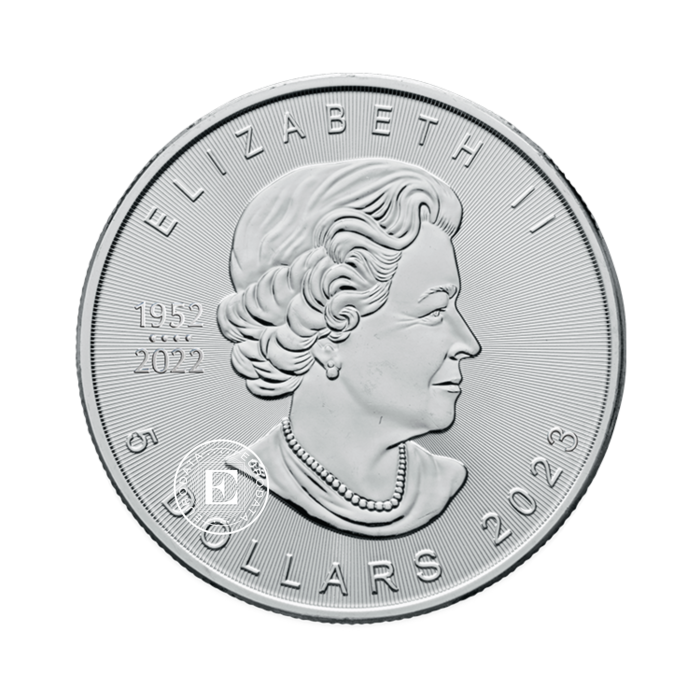 1 oz (31.10 g) Silbermünze Maple Leaf, Kanada (random year)