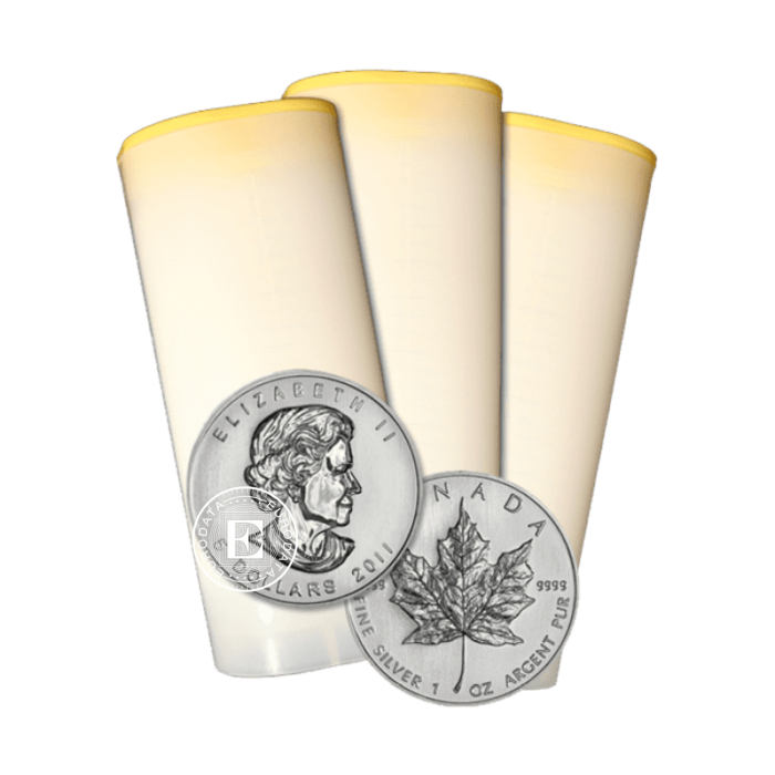 1 oz (31.10 g) Silbermünze Maple Leaf, Kanada (random year)