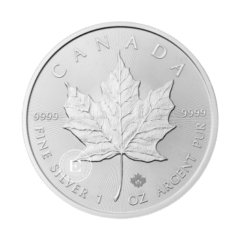 1 oz (31.10 g) sidabrinė moneta Klevo lapas, Kanada 2026