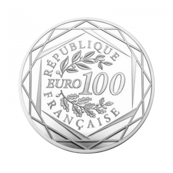 100 Eur (50 g) Silbermünze Armistice century. 1918, Frankreich 2018