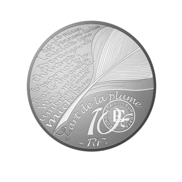 10 Eur (22.20 g) srebrna PROOF moneta Molière, Francja 2022 (z certyfikatem)