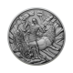 1 dolerio sidabrinė moneta Tariel kova su laukiniais žverimis, Niujė 2022