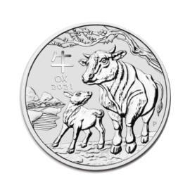 1 Kilogramm Silbermünze Australien Lunar III Ochse 2021