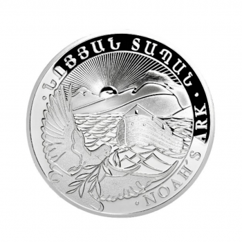 1 kg sidabrinė moneta Nojaus Arka, Armėnija 2023
