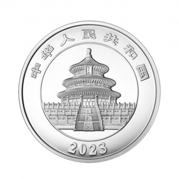 1 kg, PROOF sidabrinė moneta Panda, Kinija 2023