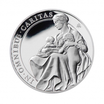1 oz (31.10 g) sidabrinė PROOF moneta Karalienės dorybės, Dosnumas, Saint Helena 2022