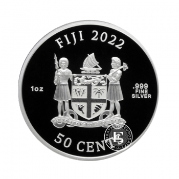 1 oz (31.10 g) sidabrinė moneta Cats, Fidžis 2022