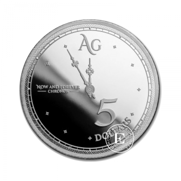 1 oz (31.10 g) srebrna moneta Chronos, Tokelau 2019