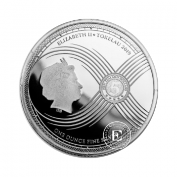 1 oz (31.10 g) sidabrinė moneta Chronos, Tokelau 2019