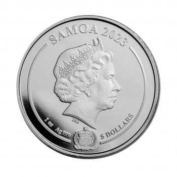 1 oz (31.10 g) sidabrinė moneta DC Comics Aquaman, Samoa 2023