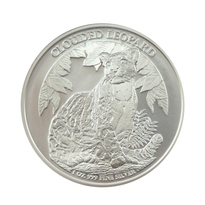 1 oz (31.10 g) silver coin Wildlife - Clouded Leopard, Cambodia 2023