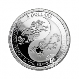 1 oz (31.10 g) sidabrinė moneta Equilibrium, Tokelau 2018