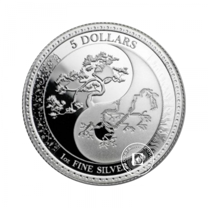 1 oz (31.10 g) srebrna moneta Equilibrium, Tokelau 2018