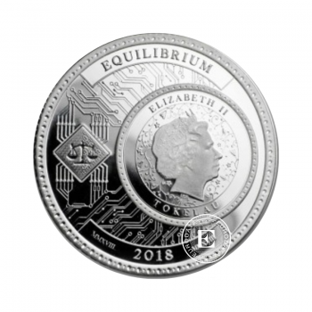 1 oz (31.10 g) silver coin Equilibrium, Tokelau 2018