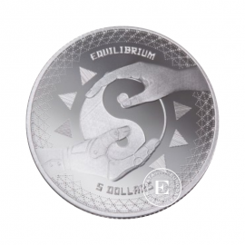 1 oz (31.10 g) pièce d'argent Equilibrium, Tokelau 2020