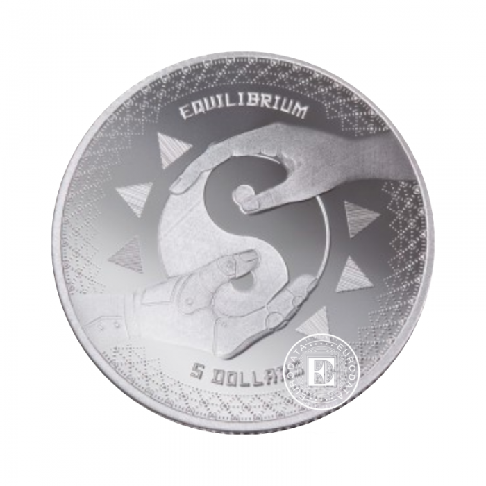1 oz (31.10 g) srebrna moneta Equilibrium, Tokelau 2020