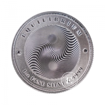 1 oz (31.10 g) sidabrinė moneta Equilibrium, Tokelau 2021