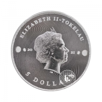 1 oz (31.10 g) sidabrinė moneta Equilibrium, Tokelau 2021