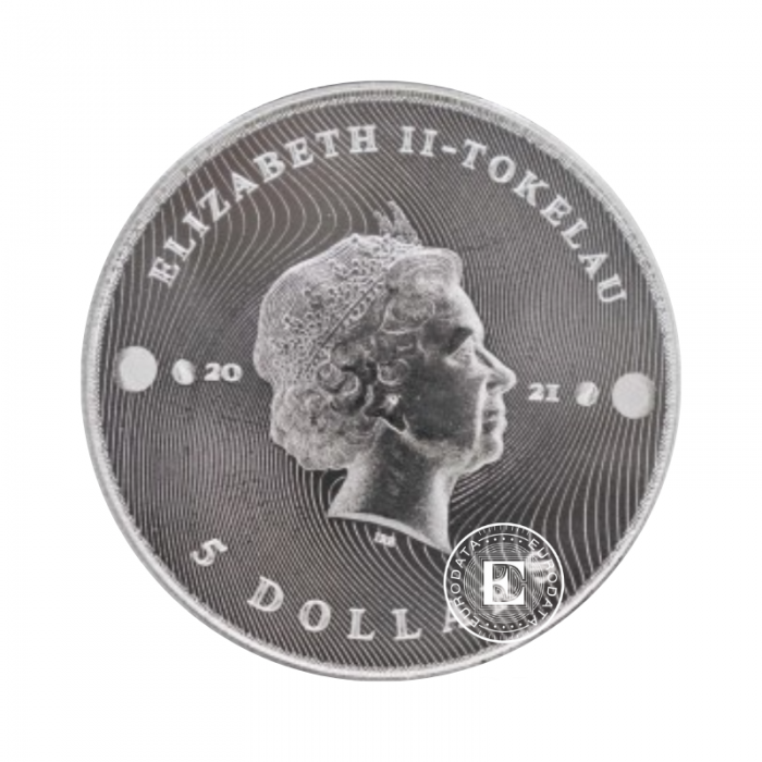 1 oz (31.10 g) srebrna moneta Equilibrium, Tokelau 2021