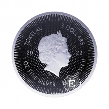 1 oz (31.10 g) sidabrinė moneta Icon Marilyn Monroe, Tokelau 2022