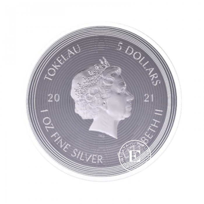 1 oz (31.10 g) sidabrinė moneta Icon - Mona Lisa, Tokelau 2021